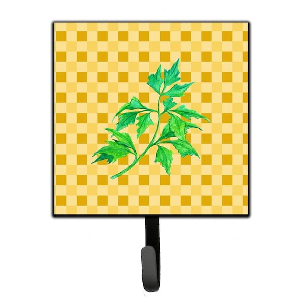 Carolines Treasures Celery on Basketweave Leash or Key Holder BB7192SH4 - main